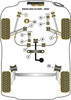 Rover 200 (1995 - 1999), 25 (1999 - 2005) Powerflex diagram - Reference 10