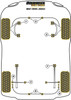 Rover MGF (1995 - 2002) Powerflex diagram - Reference 3