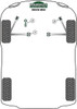 Rover Mini (1959 - 2000) Powerflex diagram - Reference 2