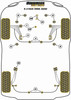 Saab 9-5 YS3E (1998-2010) Powerflex diagram - Reference 21