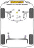Seat Leon Models Leon MK3 5F (2013-2020) Leon MK3 5F upto 150PS (2013-2020) Rear Beam Powerflex diagram