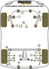 Powerflex vehicle diagram - Powerflex Front Anti Roll Bar Bush 22mm PFF69-205-22BLK - Fits Subaru Impreza Impreza Turbo inc. WRX & STi GD,GG (2000 - 2007)