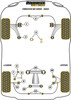 Powerflex vehicle diagram - Powerflex Front Wishbone Rear Bush PFF69-702BLK - Fits Subaru Forester Forester SH (2009 - 2013)