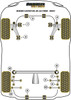 Powerflex vehicle diagram - Powerflex Rear Anti Roll Bar To Chassis Bush 18mm PF69-303-18BLK - Fits Subaru Legacy Legacy BC, BF, BJ (1989 - 1993)