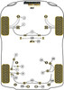 Powerflex vehicle diagram - Powerflex Rear Subframe Rear Insert PFR69-822BLK - Fits Subaru BRZ 1st Gen (2012 - 2021)