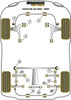 Powerflex vehicle diagram - Powerflex Front Anti Roll Bar End Link PFF69-107BLK - Fits Subaru Legacy Legacy BD, BG (1993 - 1999)