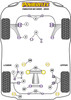 Powerflex vehicle diagram - Powerflex Front Anti Roll Bar Bush 18mm PFF69-503-18 - Fits Subaru Forester Forester SH (2009 - 2013)