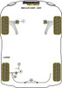 Powerflex vehicle diagram - Powerflex Front Arm Front Bush PFF69-501BLK - Fits Subaru Impreza WRX & STI VA (2014-2022)