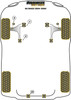 Powerflex vehicle diagram - Powerflex Front Anti Roll Bar End Link PFF69-107BLK - Fits Subaru Outback Outback (1994 - 1998)