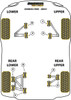 Powerflex vehicle diagram - Powerflex Front Upper Wishbone Rear Bush PF79-101WBLK - Fits TVR Cerbera (1996 - 2006)
