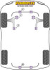 Powerflex vehicle diagram - Powerflex Rear Diff Rear Mounting Bush PFR69-516 - Fits Subaru Outback Outback (2009 - 2014)