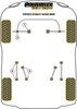 Powerflex vehicle diagram - Powerflex Rear Lower Control Arm Bush PFR76-104BLK - Fits Toyota Starlet KP60 Series (1978 - 1984)