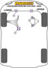 Powerflex vehicle diagram - Powerflex Front Anti Roll Bar Bush 28mm PFF76-803-28 - Fits Toyota Land Cruiser Prado J120 (2002 - 2009)