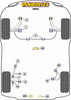 Powerflex vehicle diagram - Powerflex Rear Diff Rear Left Mount Insert PFR69-830 - Fits Toyota GR 86 (2021 on)