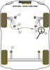 Powerflex vehicle diagram - Powerflex Front Wishbone Inner Bush (Front) PFF80-401BLK - Fits Vauxhall / Opel ASTRA MODELS Astra MK3 - Astra F (1991 - 1998)