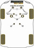 Powerflex vehicle diagram - Powerflex Front Radius Arm To Chassis Bush Caster Adj PFF5-5401GBLK - Fits Toyota Supra Mk5 A90/J29 (2019 -)