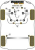 Powerflex vehicle diagram - Powerflex Front Wishbone Front Bush PFF80-1002BLK - Fits Vauxhall / Opel MERIVA MODELS Meriva A (2003 - 2010)