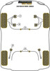 Powerflex vehicle diagram - Powerflex Rear Anti Roll Bar Bush 16mm PFR66-210-16BLK - Fits Vauxhall / Opel Vectra B (1995 - 2002)