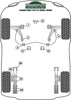 Powerflex vehicle diagram - Powerflex Steering Rack Mount PFF85-229H - Fits Volkswagen Caddy Models Caddy Mk1 Typ 14 (1985-1996)