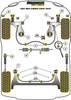 Powerflex vehicle diagram - Powerflex Power Steering Rack Mount PFF85-232BLK - Fits Volkswagen Golf Golf MK4 (1997 - 2004) Golf MK4 Cabrio (1997-2004)