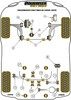 Powerflex vehicle diagram - Powerflex Rear Tie Bar to Chassis Front Bush PFR85-508BLK - Fits Volkswagen Golf Golf MK6 inc R 5K (2009-2012)