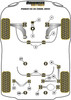 Powerflex vehicle diagram - Powerflex Front Wishbone Rear Bush Anti-Lift & Caster Offset PFF85-502G-5BLK - Fits Volkswagen Passat Models Passat CC 35 (2008-2012)