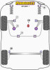 Powerflex vehicle diagram - Powerflex Rear Beam Mounting Bush PFR85-1910 - Fits Volkswagen Up! inc. GTI (2011 on)