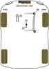 Powerflex vehicle diagram - Powerflex Front Lower Engine Tie Bar Large Bush PFF88-711BLK - Fits Volvo C70 (1996 - 2005)
