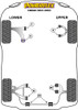 Powerflex vehicle diagram - Powerflex Rear Upper Wishbone Bush PFR2-114 - Fits Aston Martin Virage (2011-2012)