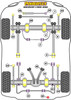 Powerflex vehicle diagram - Powerflex Chassis to Body Mounting Bush Kit PF32K-140 - Fits Land Rover Discovery Discovery 1 (1989-1998)