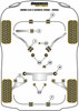 BMW E34 (1988 - 1996) Powerflex suspension diagram