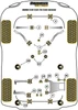 BMW E39 (1996 - 2004) E39 535 to 540 Powerflex suspension diagram