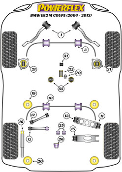 BMW 1 Series E82 1M Coupe (2010 - 2012) Powerflex diagram - Reference 3