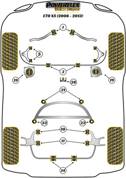 BMW X Series X5 Series X5 E70 (2006-2013) Powerflex diagram - Reference 5