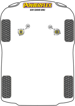 BMW 7 Series G11 (2015 on) Powerflex diagram - Reference 21