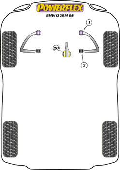 BMW i3 (2013 - ON) Powerflex diagram - Reference 1
