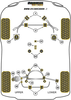 BMW Z Series Z4 Series Z4 E89 (2009 -) Powerflex diagram - Reference 1