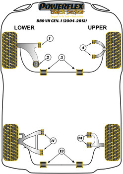 Aston Martin DB9 DB9 (2004-2013) Powerflex diagram - Reference 2