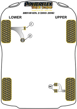 Aston Martin DB9 DB9 (2013-2016) Powerflex diagram - Reference 2