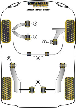 Alfa Romeo Brera 939 (2005-2010) Powerflex diagram - Reference 2