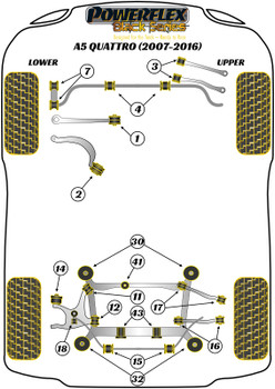 Audi A5 / S5 / RS5 A5 / S5 / RS5 (2007-2016) A5 Quattro (2007-2016) Powerflex diagram - Reference 11