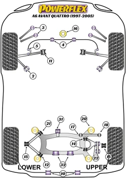 Audi A6 / S6 / RS6 A6 / S6 / RS6 C5 (1997-2005) A6 Avant Quattro (1997 - 2005) Powerflex diagram - Reference 5