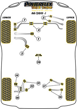 Audi A6 / S6 / RS6 A6 / S6 / RS6 C7 (2011 - 2018) A6 (2011 - 2018) Powerflex diagram - Reference 2