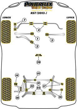 Audi A7 / S7 / RS7 A7 / S7 / RS7 4G8 (2012 - 2018) RS7 (2013 - 2017) Powerflex diagram - Reference 4