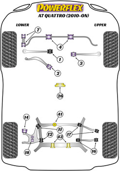 Audi A7 / S7 / RS7 A7 / S7 / RS7 4G8 (2012 - 2018) A7 Quattro (2010 - 2017) Powerflex diagram - Reference 11