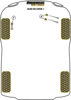 Audi A8 / S8 A8 D5 (2018 on) Powerflex diagram - Reference 3