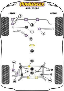 Audi A7 / S7 / RS7 A7 / S7 / RS7 4G8 (2012 - 2018) RS7 (2013 - 2017) Powerflex diagram - Reference 26