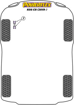 Audi A6 / S6 / RS6 A6 / S6 / RS6 C8 (2018 on) RS6 C8 Powerflex diagram - Reference 7