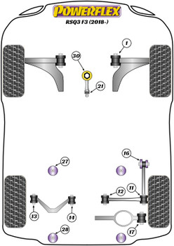 Audi Q3 / RSQ3 Q3/RSQ3 F3 (2018 on) RSQ3 F3 Powerflex diagram - Reference 11