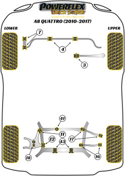 Audi A8 / S8 A8 / S8 D4 (2010 - 2017) A8 Quattro (2010 - 2017) Powerflex diagram - Reference 4